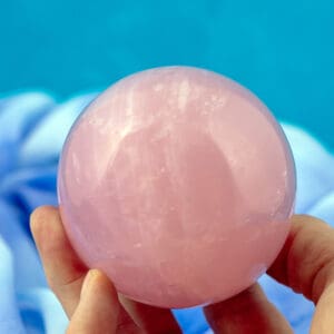 Rose Quartz Sphere, 3"