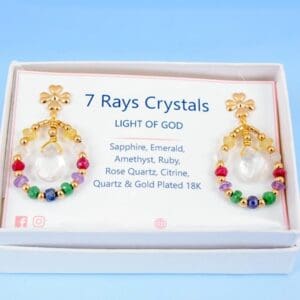 Seven Rays Crystal Earrings