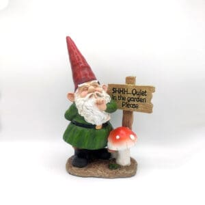 SHH-Quiet Gnome 12" x 8" x 5"