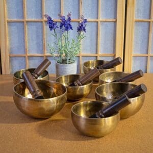 Chakra Singing Bowls, set of 7-4.25" to 5.25"
