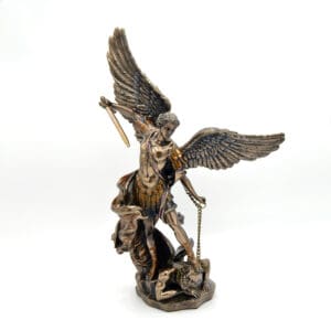 St. Michael Bronze 14" statue