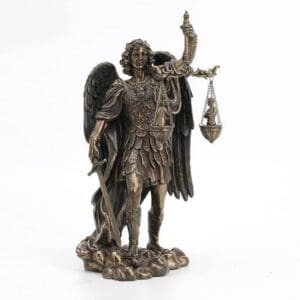 St. Michael with the Scales, 10.5" tall