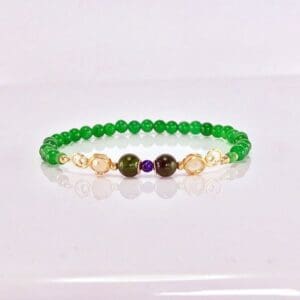 Taurus Bracelet with Jade Beads