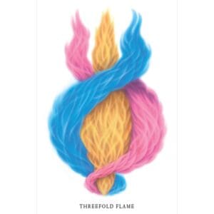 Threefold Flame Wallet Card (white background)