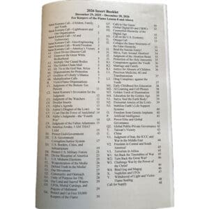 2026 TSL Insert Booklet