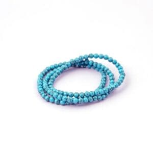 Turquoise Beads, Synthetic
