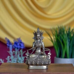 Vajrasattva, Brass, 6.5 inches
