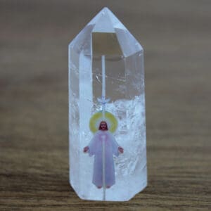 Your Holy Christ self quartz obelisk