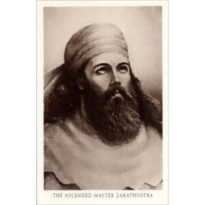 Zarathustra (sepia)-close-up face-wallet card