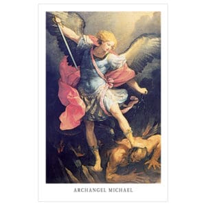 Archangel Michael Overcoming Evil Wallet Card (Laminated)