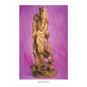 Kuan Yin in Violet Flame (laminated) wallet card