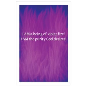 Violet Flame Wallet Card (Laminated)