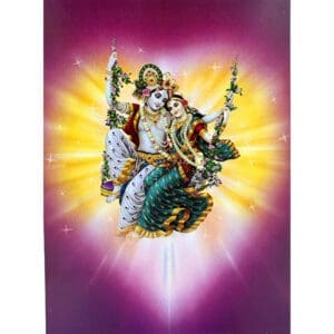 Radha and Krishna on Swing