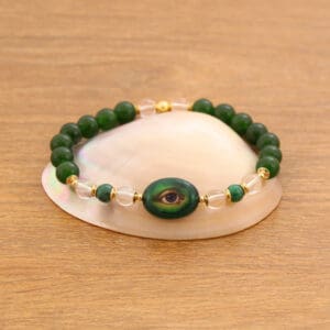 Cyclopea bracelet emerald jade