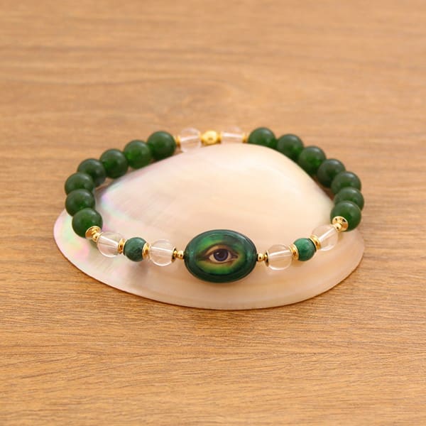 Cyclopea bracelet emerald jade